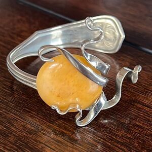 Vintage Artesian Fork Cuff Bracelet